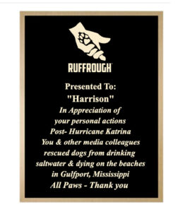 Harrison - Ruff Rough Award Recipient